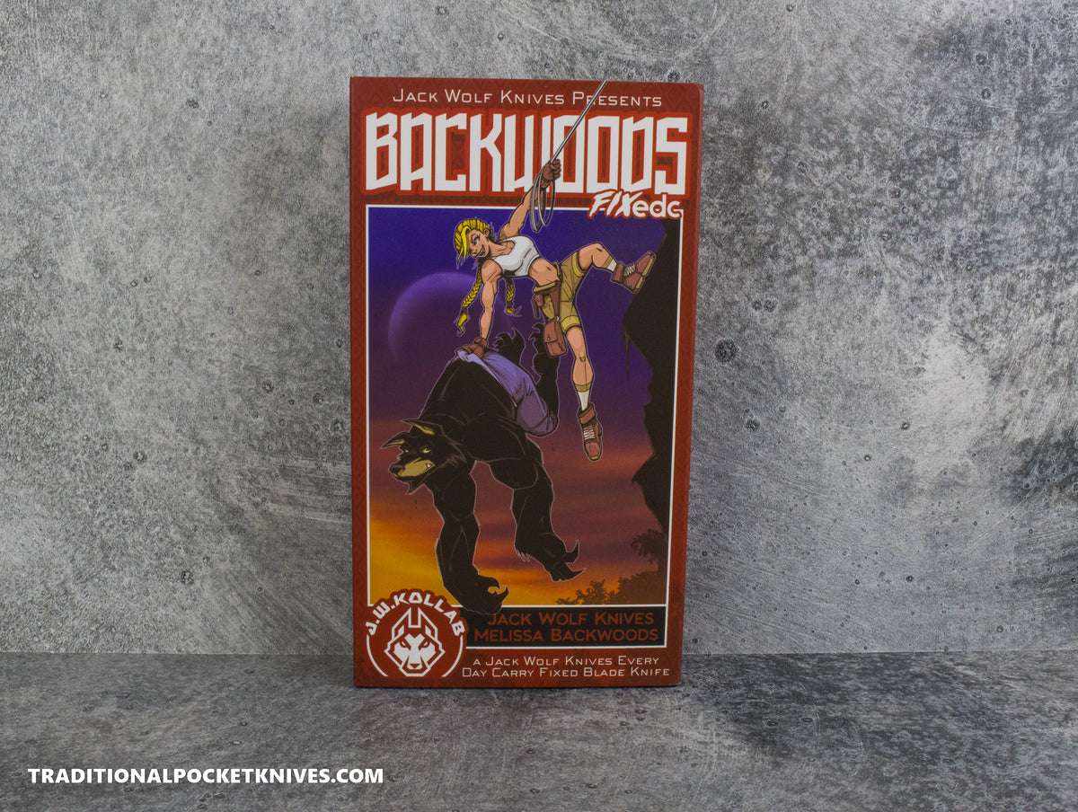 Jack Wolf Knives Backwoods FIXed Titanium Starburst - J.W. Kollab Series