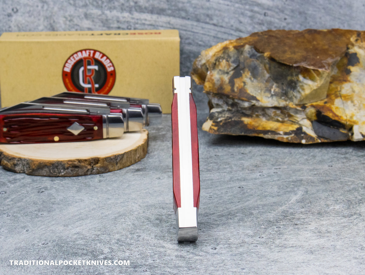 RoseCraft Blades Barren Fork Jack Red Jigged Bone (RCT031-RJB)