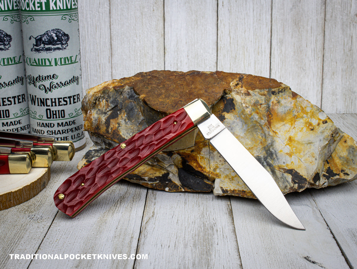 Cooper Cutlery Weed &amp; Co. Trapper Hunter Jigged Red Bone (5119JRB)