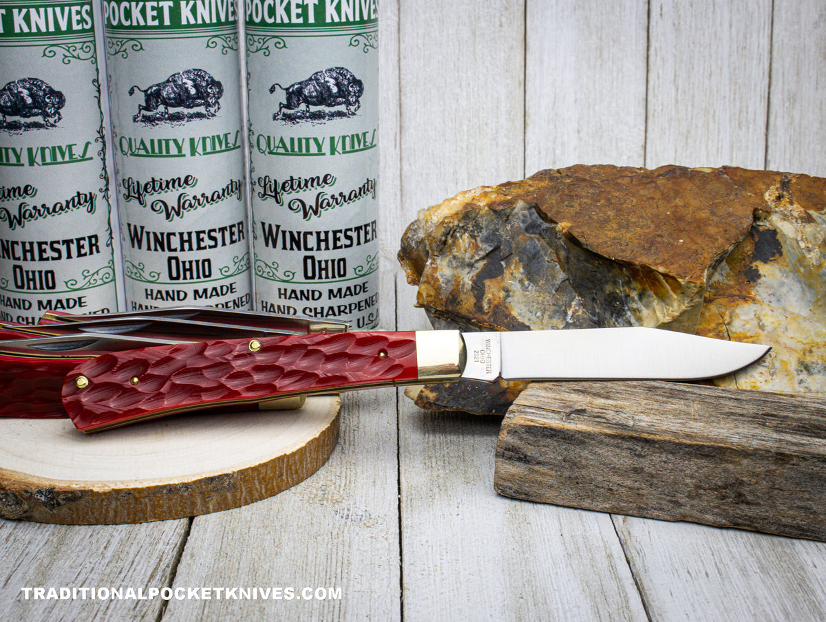 Cooper Cutlery Weed &amp; Co. Trapper Hunter Jigged Red Bone (5119JRB)