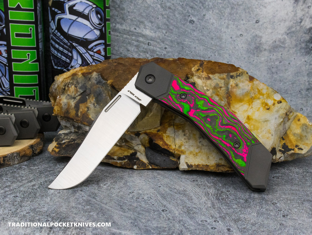 Jack Wolf Knives Bionic Jack CamoCarbon Watermelon Sugar - C