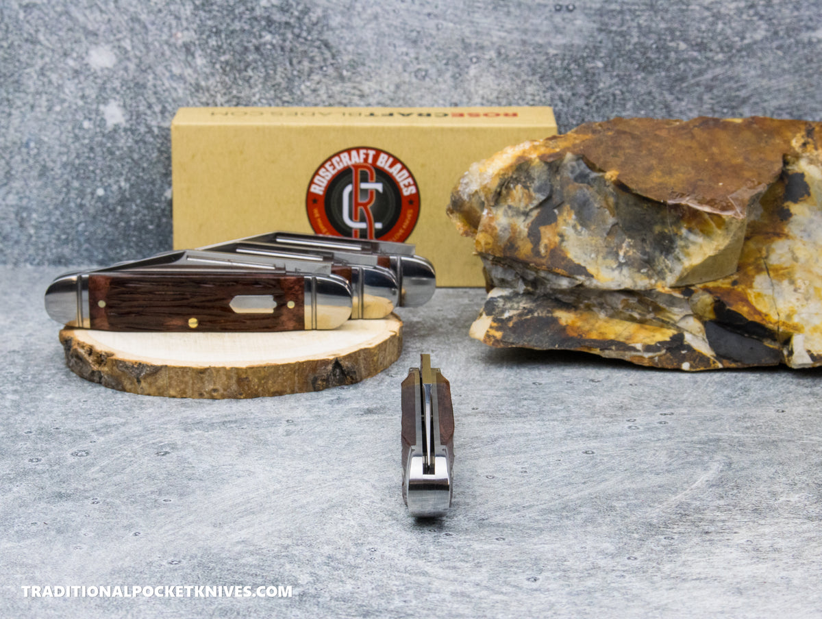 RoseCraft Blades Birchfield Camp Jack Brown Jigged Bone (RCT034-BJB)