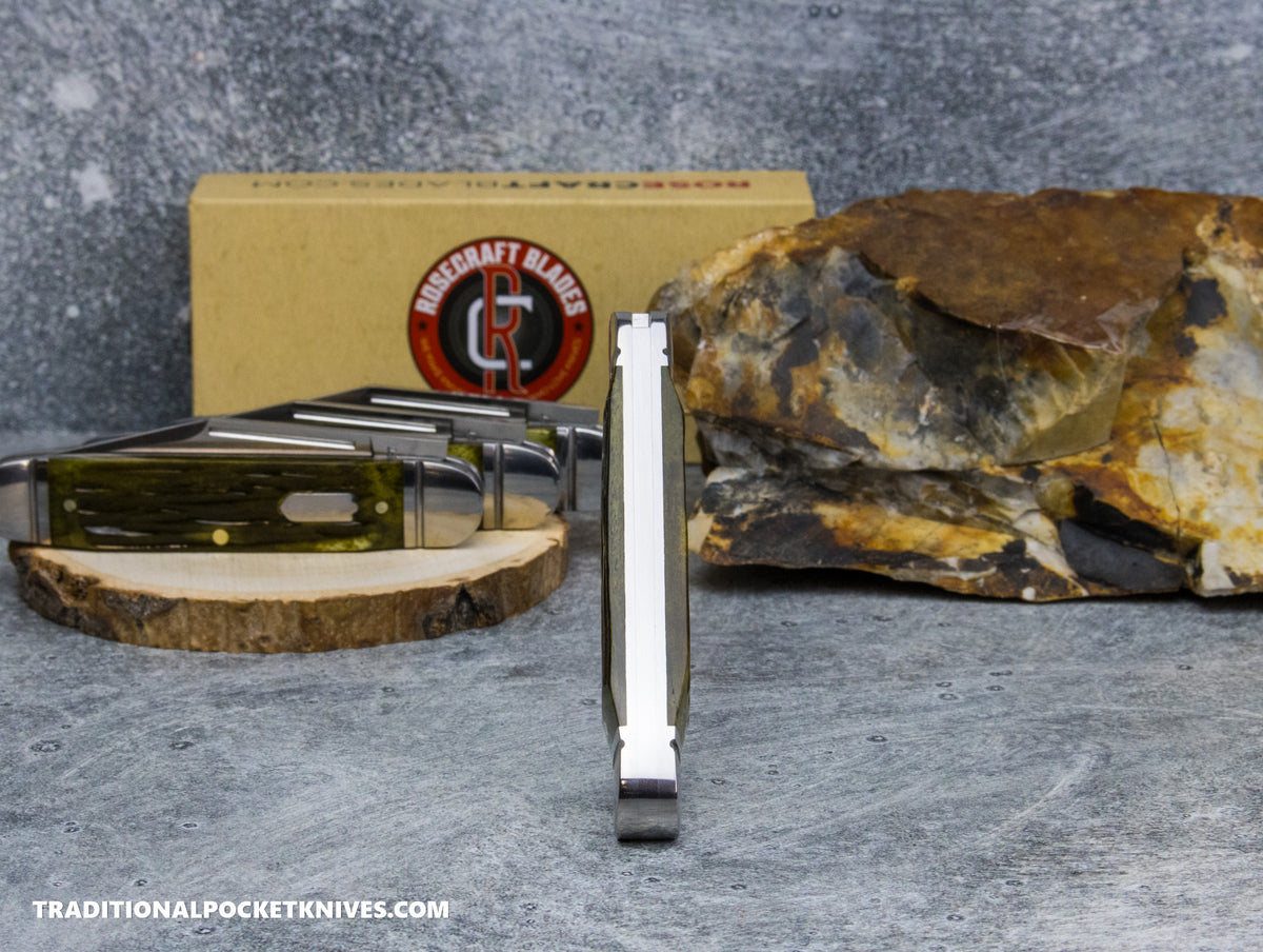 RoseCraft Blades Birchfield Camp Jack Green Jigged Bone (RCT034-GJB)
