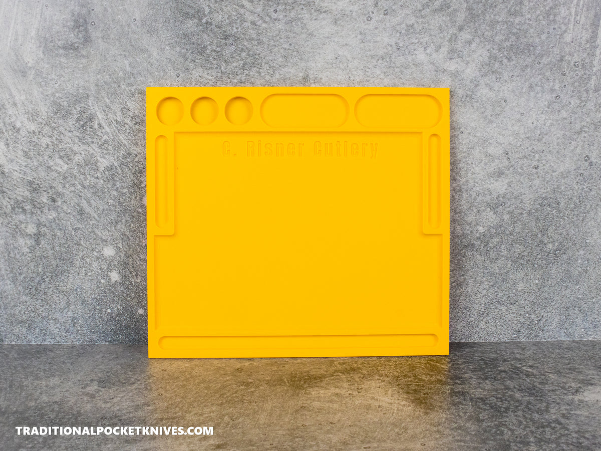C. Risner Cutlery Knife Maintenance Breakdown Tray Yellow