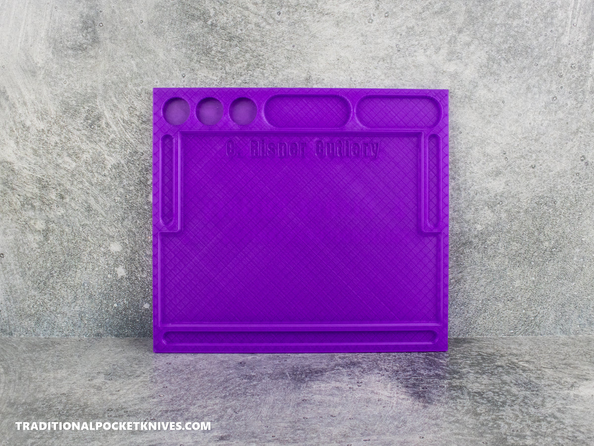 C. Risner Cutlery Knife Maintenance Breakdown Tray Purple