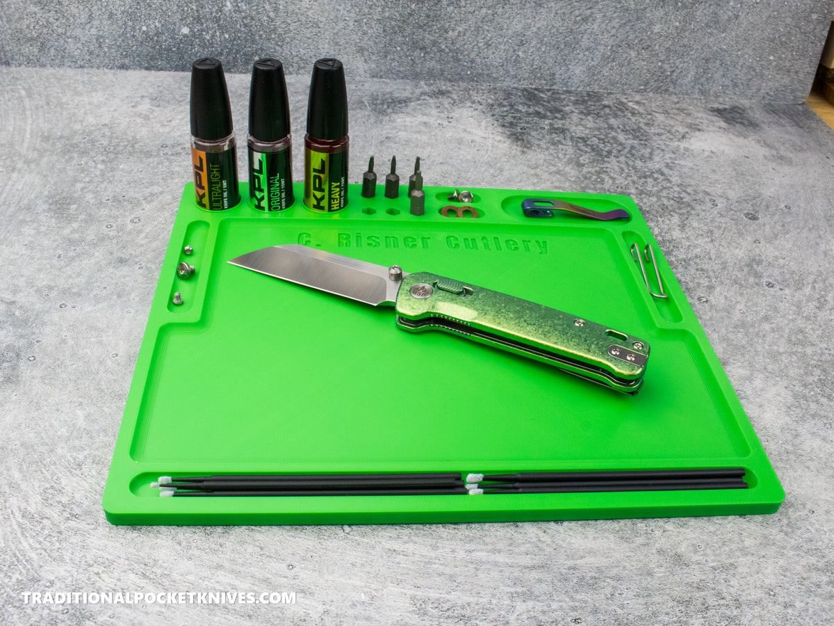 C. Risner Cutlery Knife Breakdown Tray Green V2