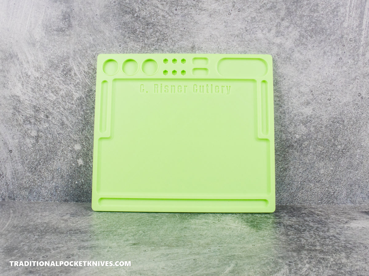 C. Risner Cutlery Knife Breakdown Tray Glow in the Dark Green V2