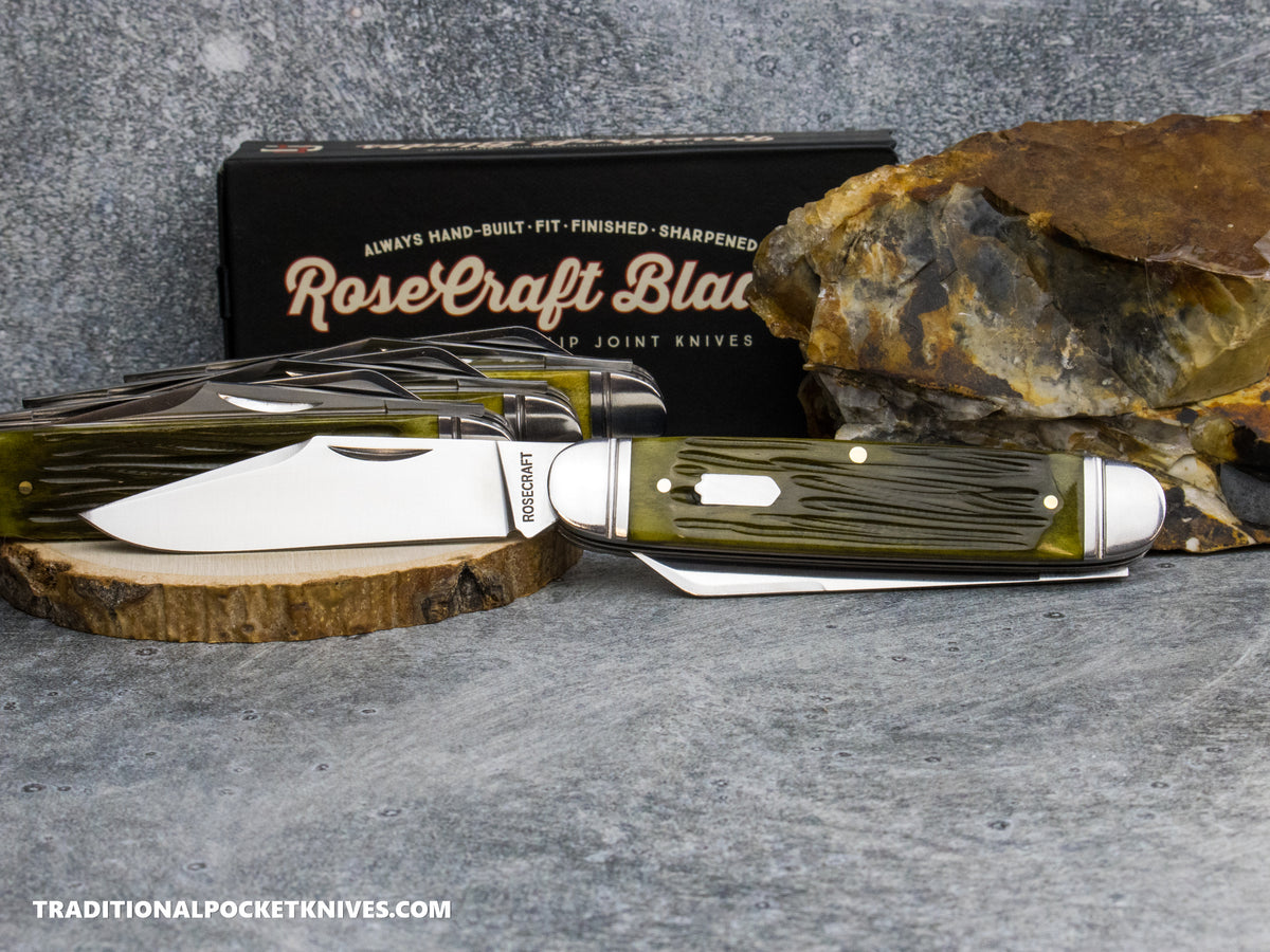 RoseCraft Blades Briarpatch Jack Vintage Jigged Bone (RCT012-VJB)