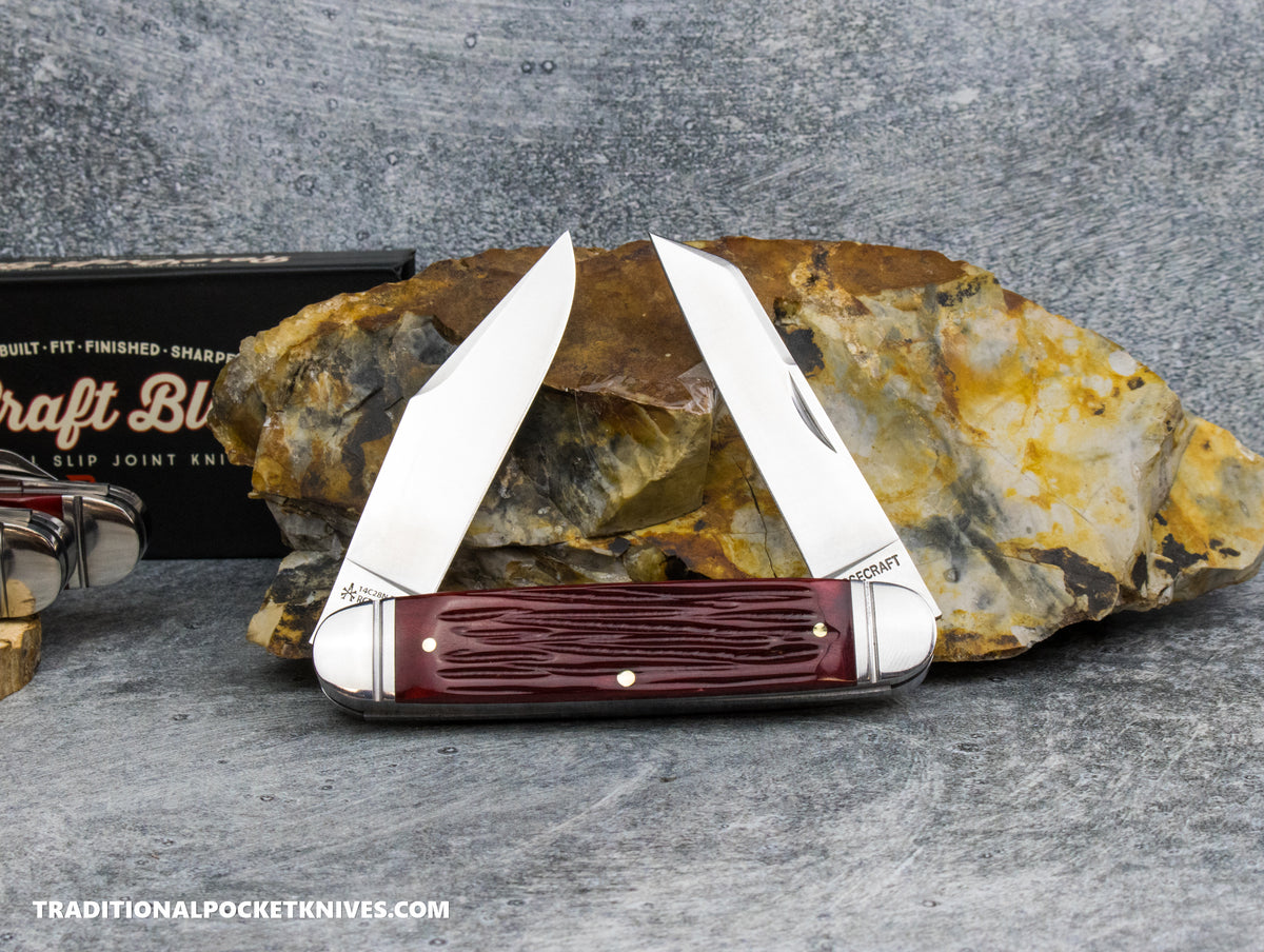 RoseCraft Blades Briarpatch Jack Red Jigged Bone (RCT012-RJB)