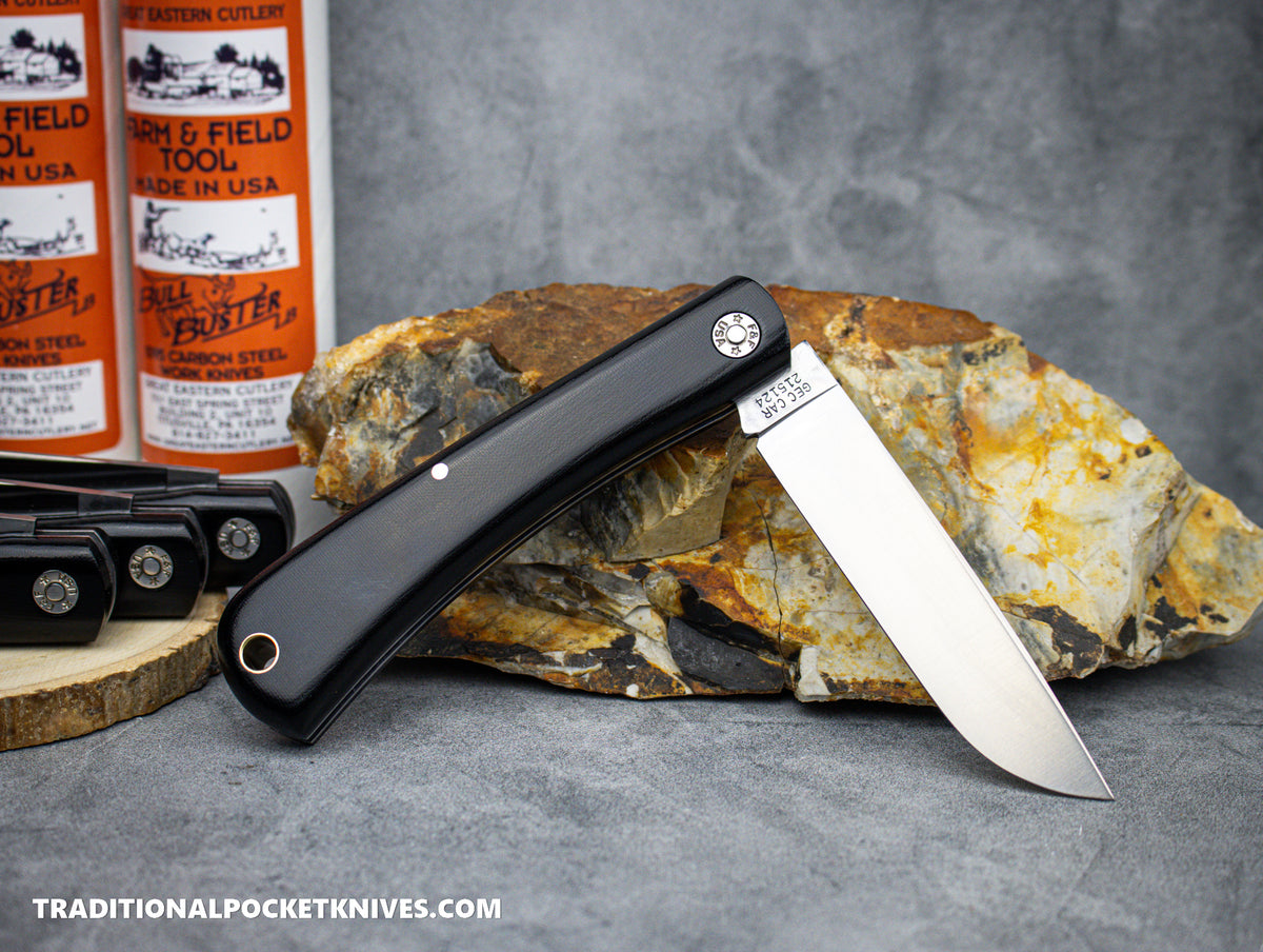 Great Eastern Cutlery #215124 Farm and Field Tool Bull Buster Black Linen Micarta