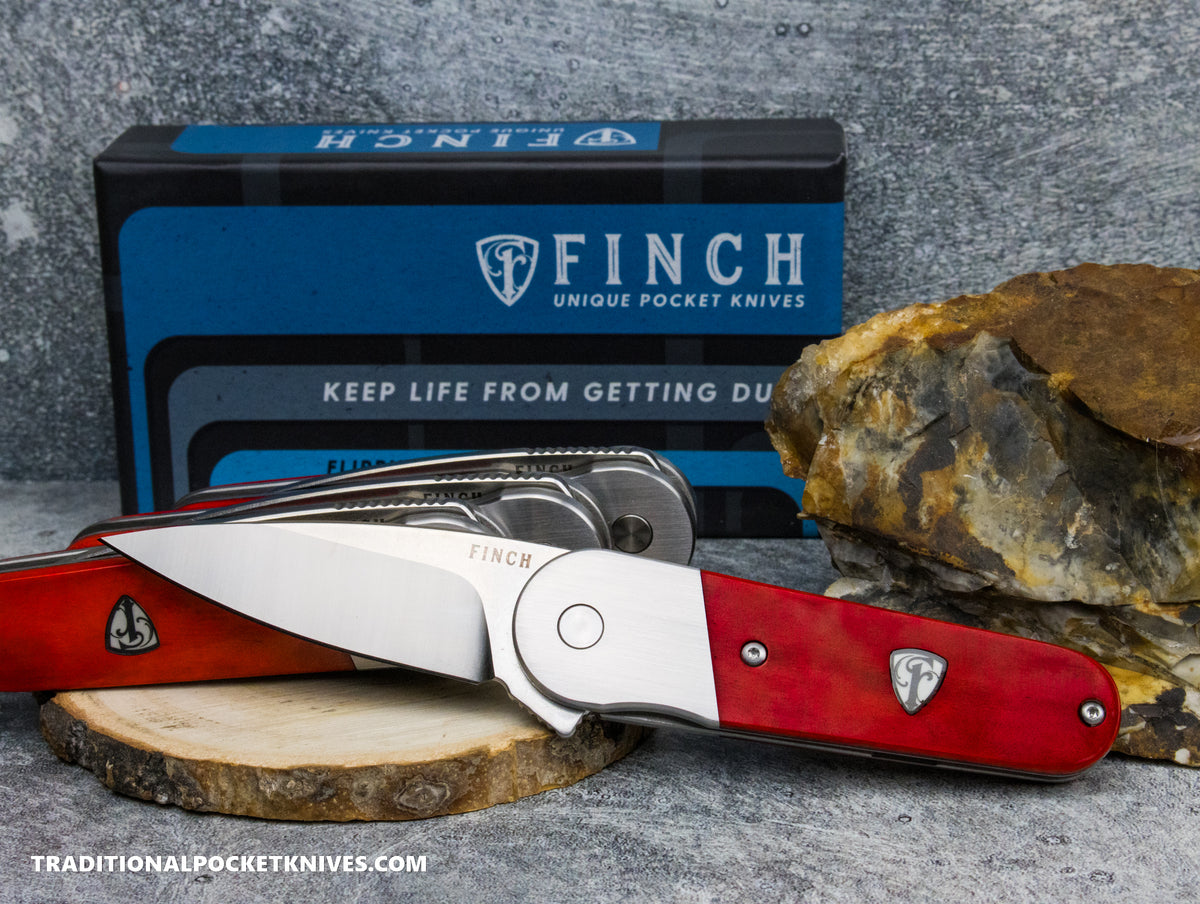 Finch Cherry Bomb Fire Smooth Red Ox Bone