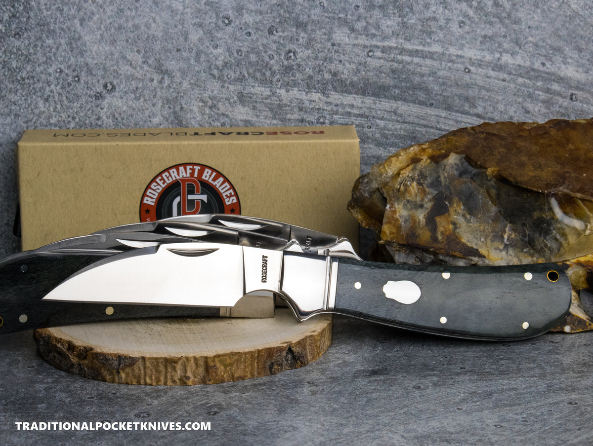 RoseCraft Blades Clinch River Swayback Smoky Gray Bone (RCT005-GY)
