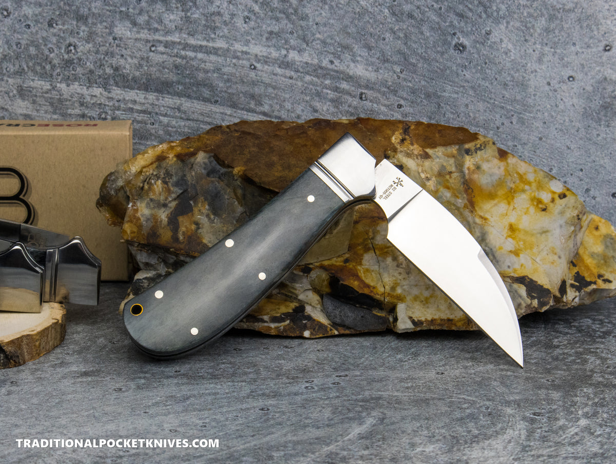 RoseCraft Blades Clinch River Swayback Smoky Gray Bone (RCT005-GY) *Classic*