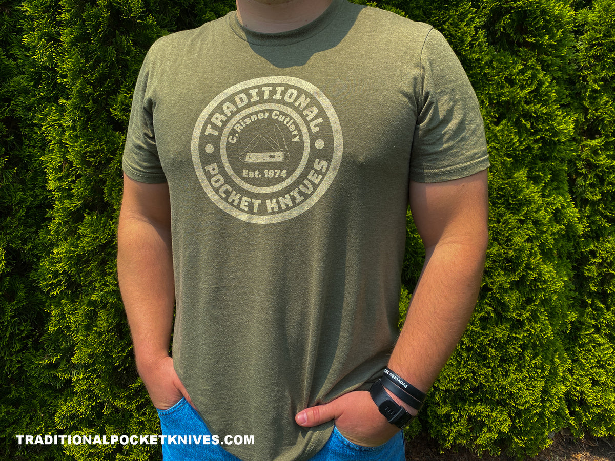 C. Risner Cutlery OD Green Shirt