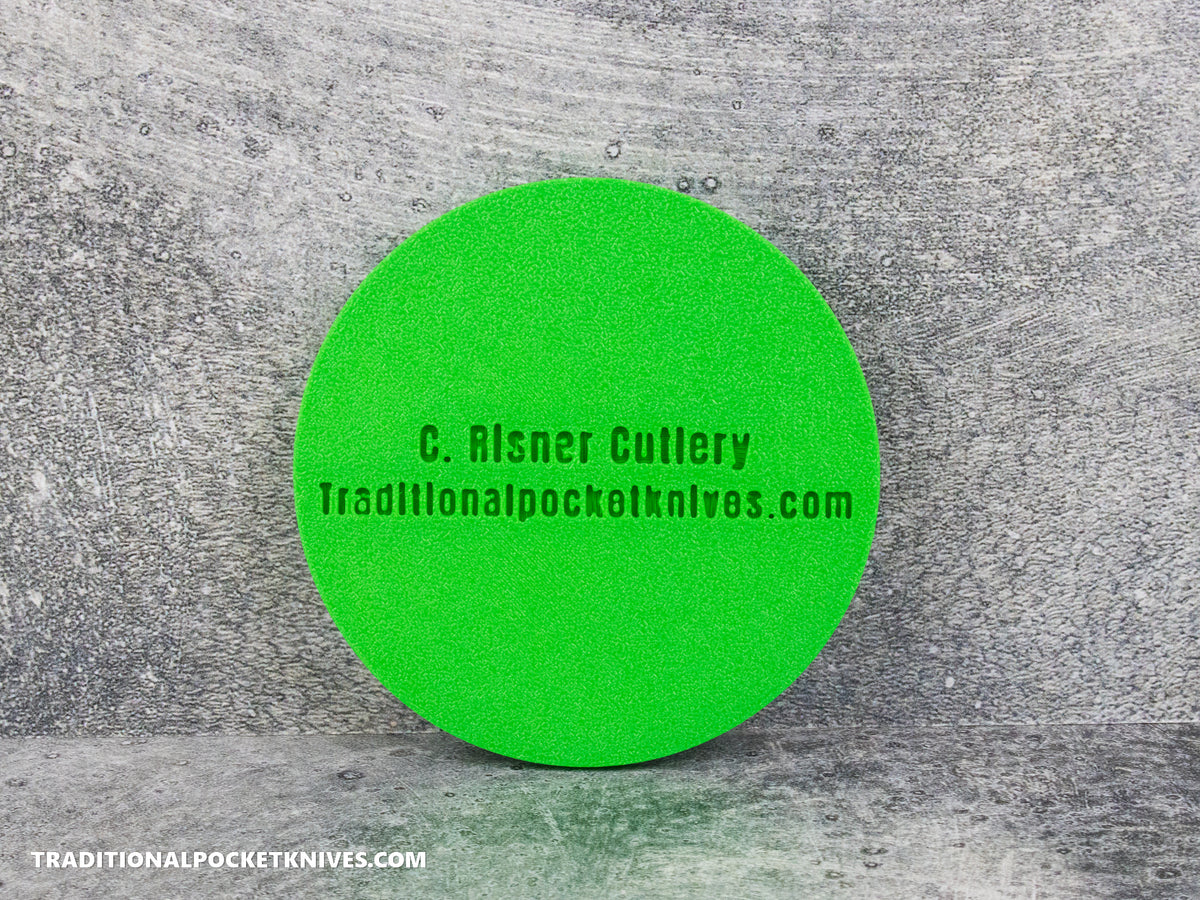 C. Risner Cutlery "The Walk & Talk Newsletter" Coaster - Green