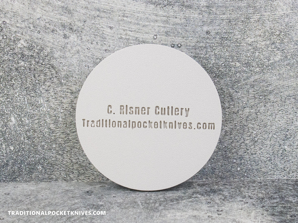 C. Risner Cutlery "The Walk & Talk Newsletter" Coaster - Gray