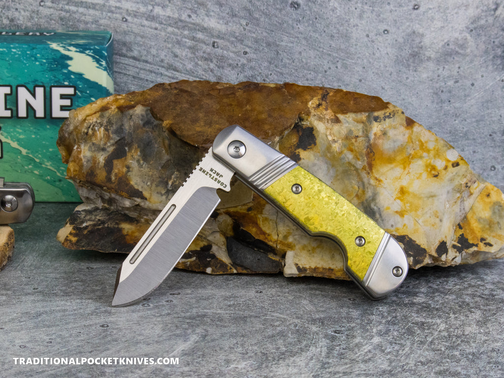 Coastline Jack: Gold Crystalized Titanium - Modified Spey Blade