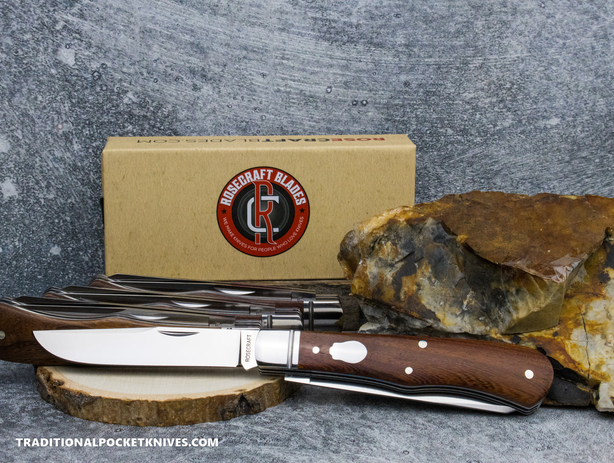 RoseCraft Blades Cockleburr Creek Trapper Rosewood (RCT019)