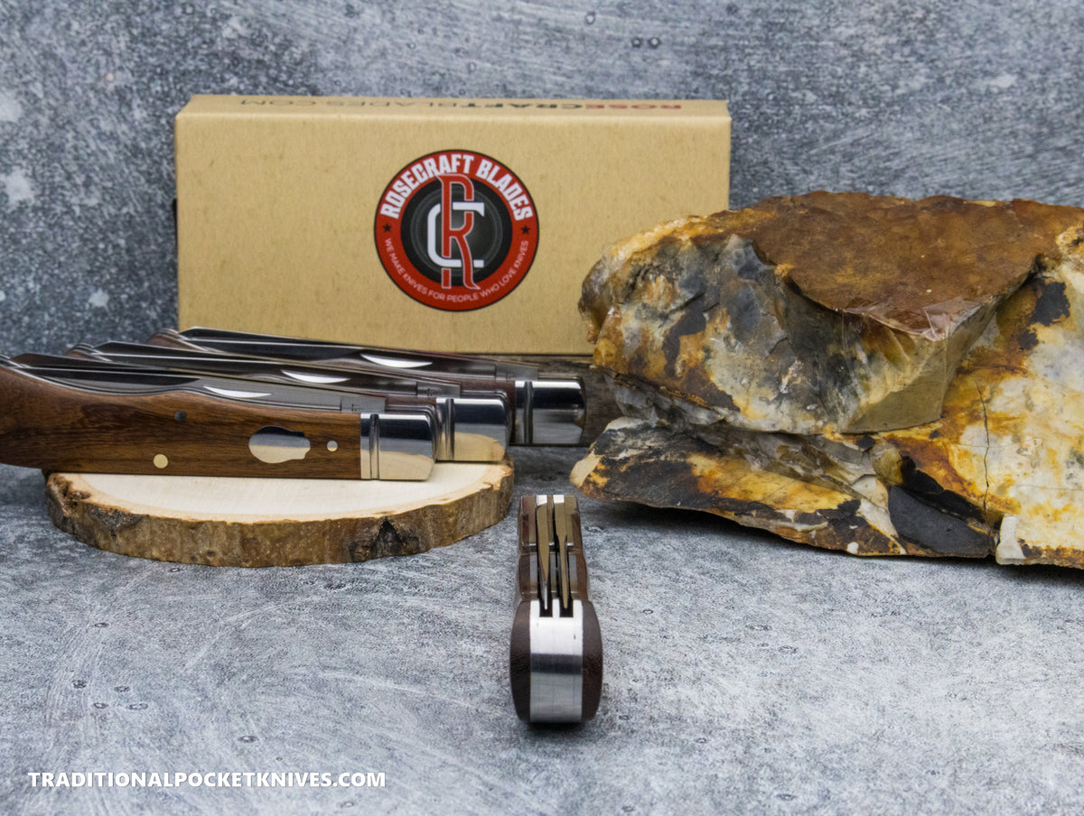 RoseCraft Blades Cockleburr Creek Trapper Rosewood (RCT019)