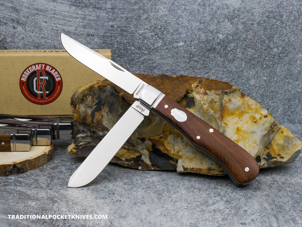 RoseCraft Blades Cockleburr Creek Trapper Rosewood (RCT019) - C