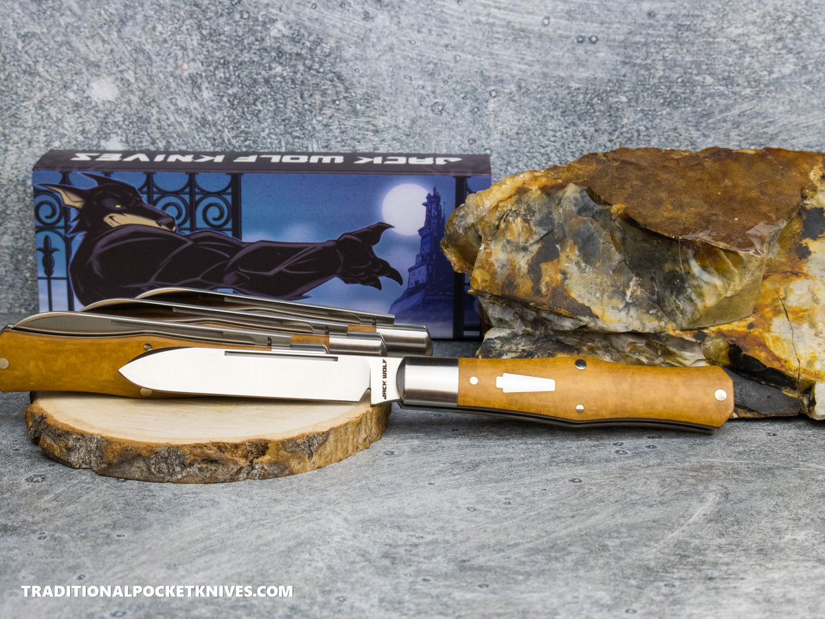 Jack Wolf Knives Gateway Coffin Maple Valley Richlite - Gateway Series