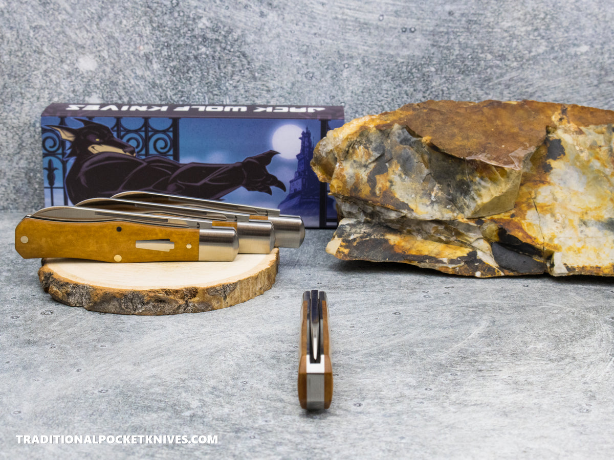 Jack Wolf Knives Gateway Coffin Maple Valley Richlite - Gateway Series