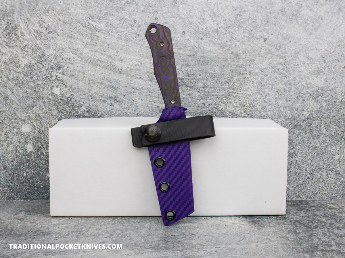 Jack Wolf Knives Exclusive Collusion USA Purple Panther - J.W. Kollab Series