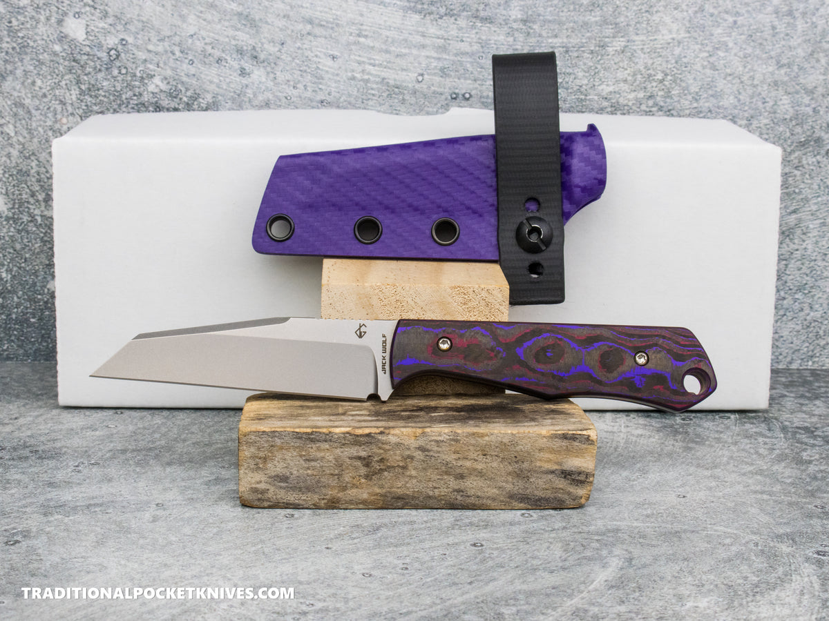 Jack Wolf Knives Collusion USA Purple Panther - J.W. Kollab Series - Dealer Exclusive