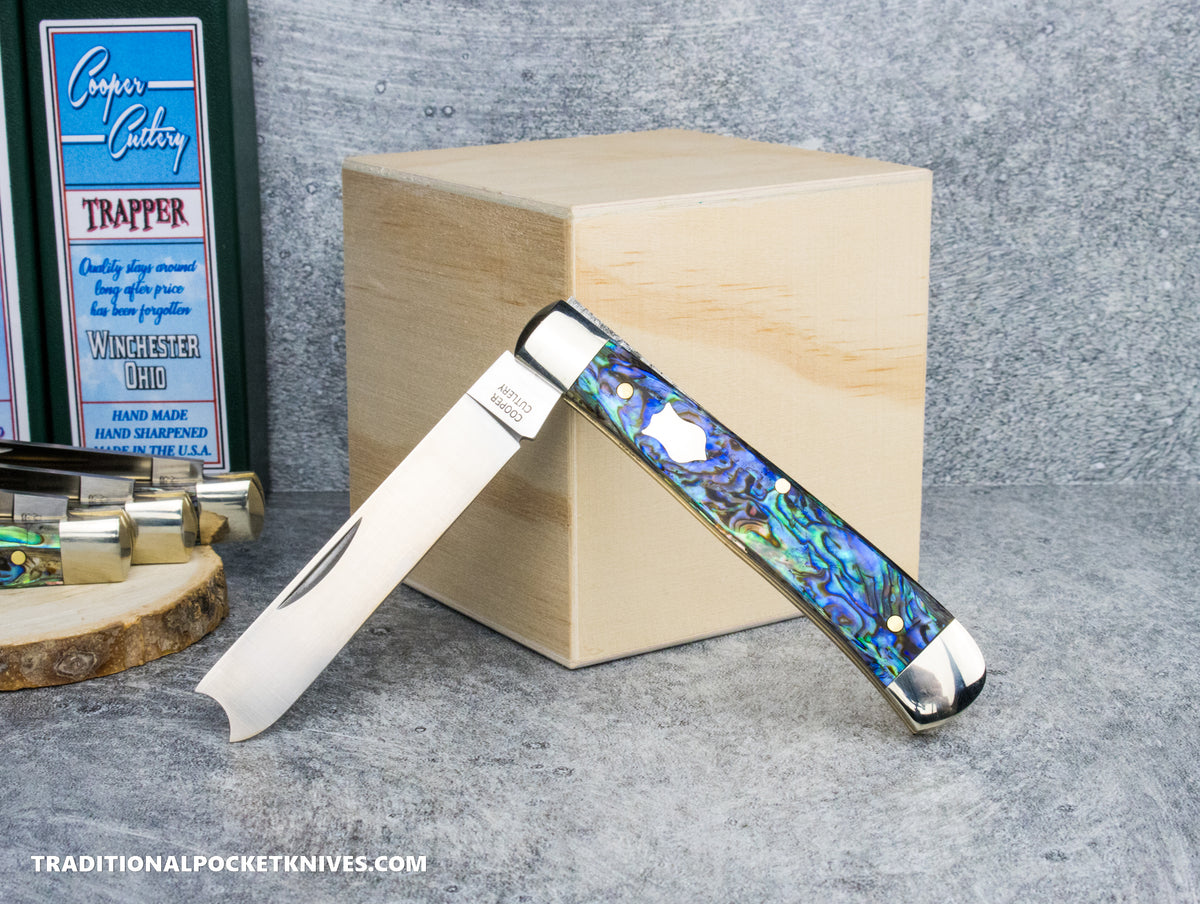 Cooper Cutlery One Arm Razor Blade Trapper Abalone (ABALONE)