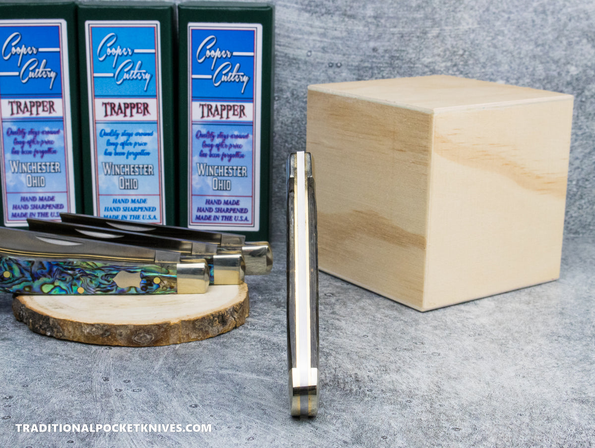 Cooper Cutlery One Arm Razor Blade Trapper Abalone (ABALONE)