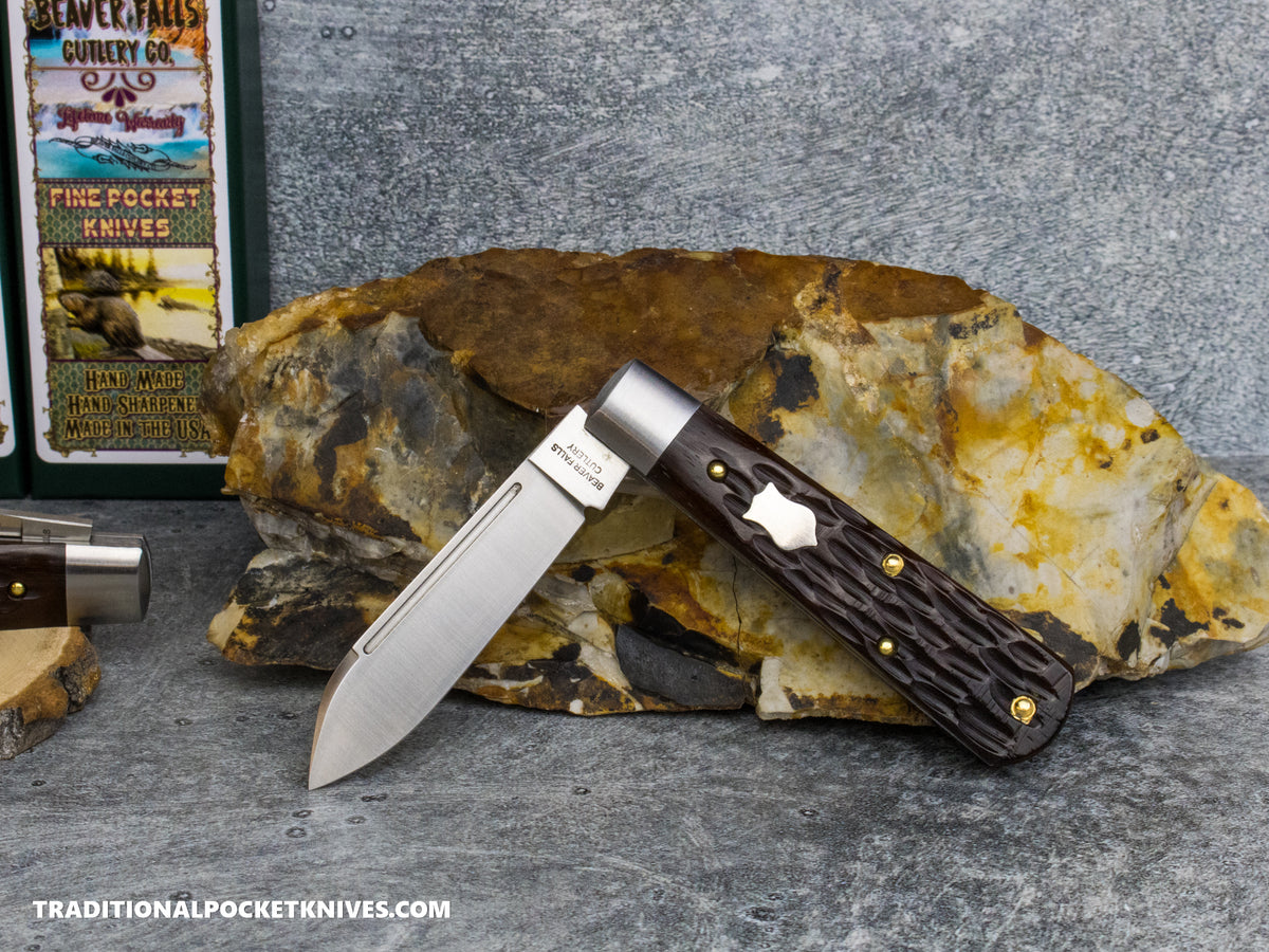 Cooper Cutlery Beaver Falls Cutlery Co. Brown Jigged Bone Jack (BRJB)