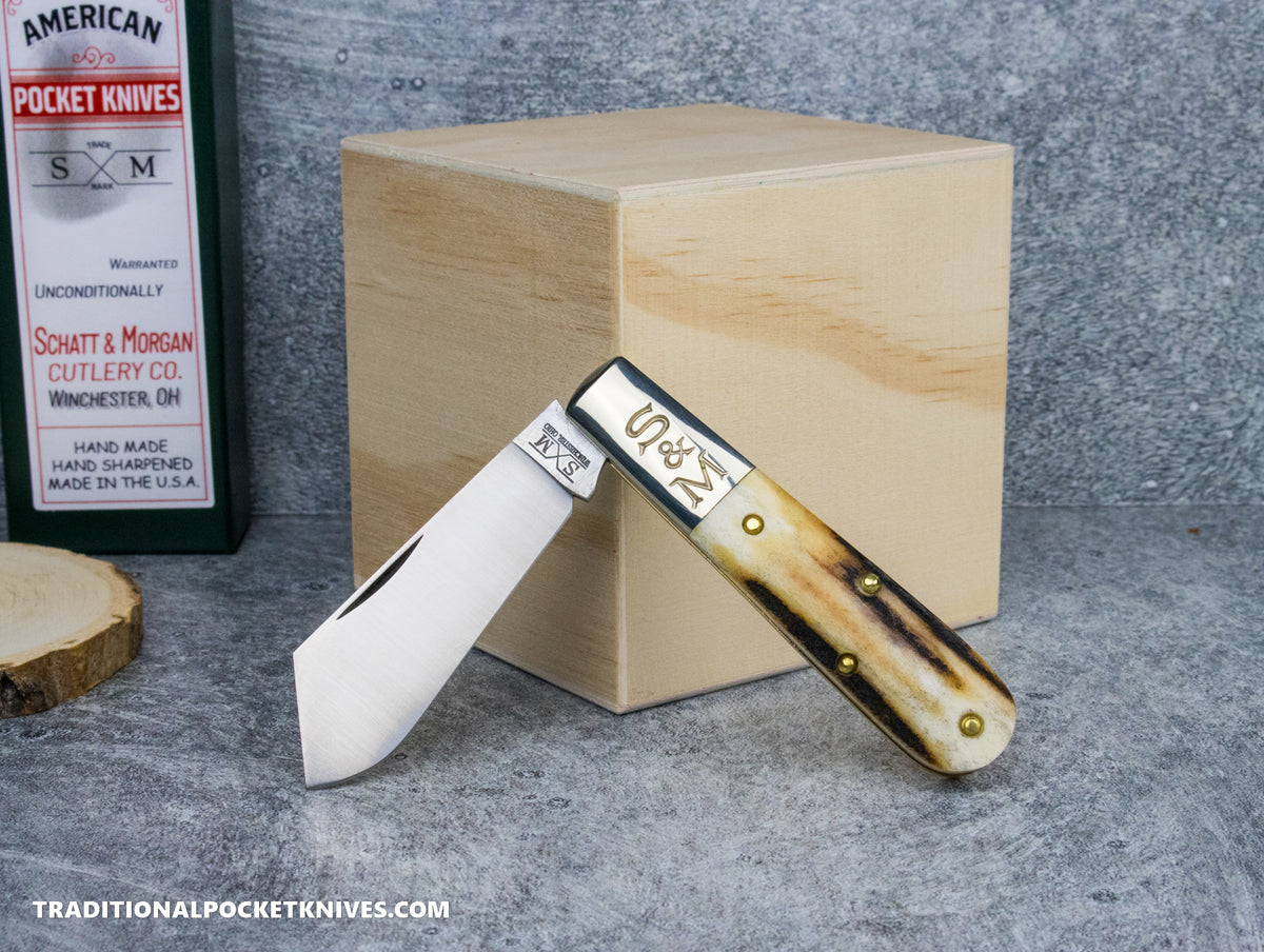 Cooper Cutlery Schatt&Morgan Cutlery #69 Cotton Barlow Stag #2 (69 CB-S) - 02/25