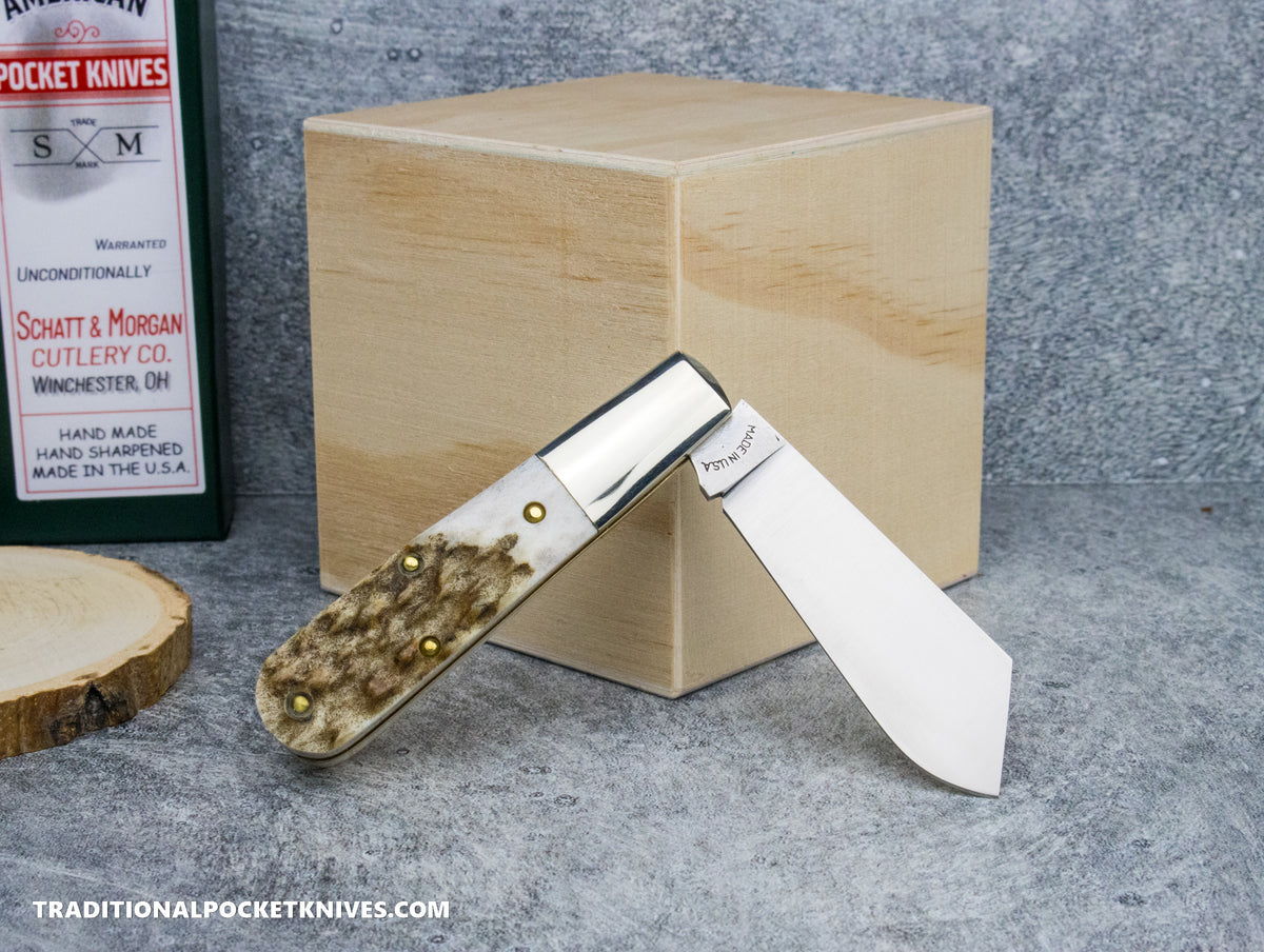 Cooper Cutlery Schatt&Morgan Cutlery #69 Cotton Barlow Stag #1 (69 CB-S) - 02/25