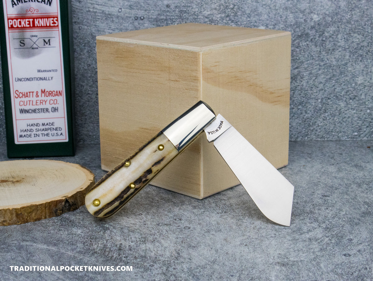 Cooper Cutlery Schatt&Morgan Cutlery #69 Cotton Barlow Stag #2 (69 CB-S) - 02/25