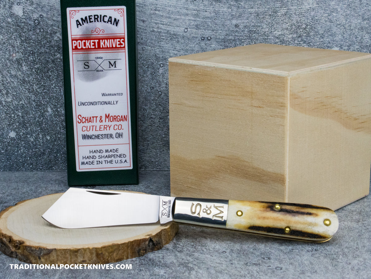Cooper Cutlery Schatt&Morgan Cutlery #69 Cotton Barlow Stag #2 (69 CB-S) - 02/25
