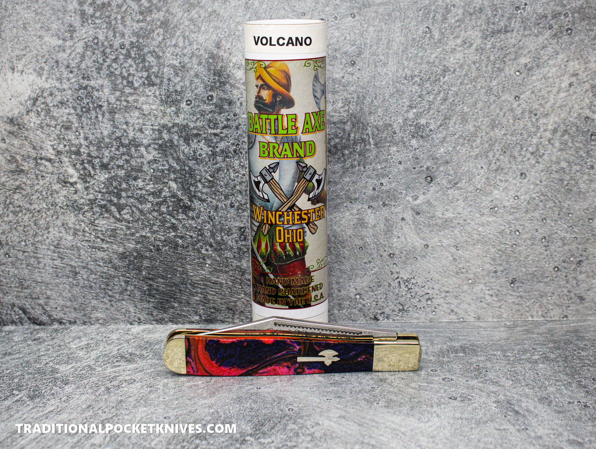 Cooper Cutlery Battle Axe Brand German Hunter Volcano Acrylic (7100P Volcano)