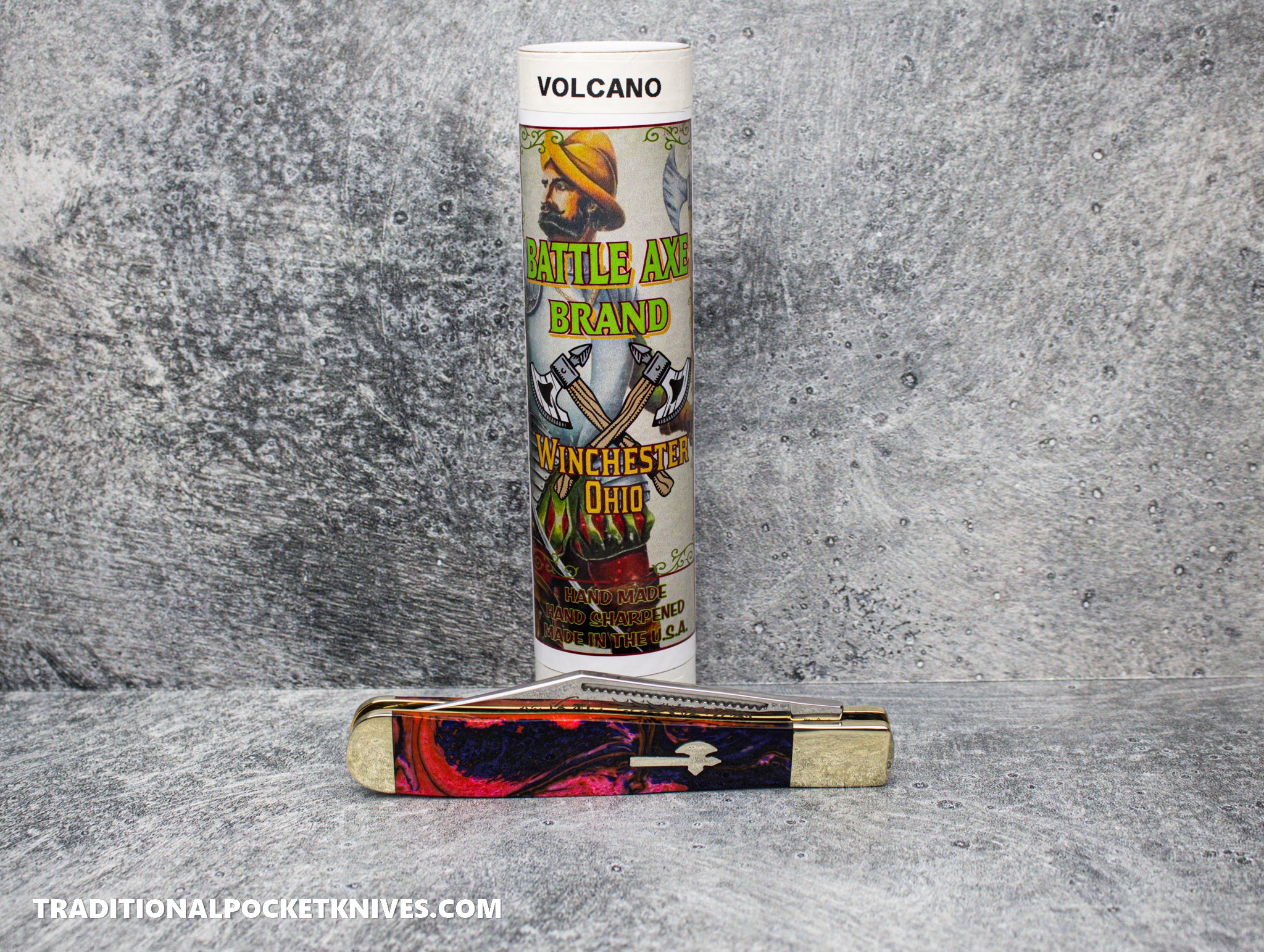 Cooper Cutlery Battle Axe Brand German Hunter Volcano Acrylic