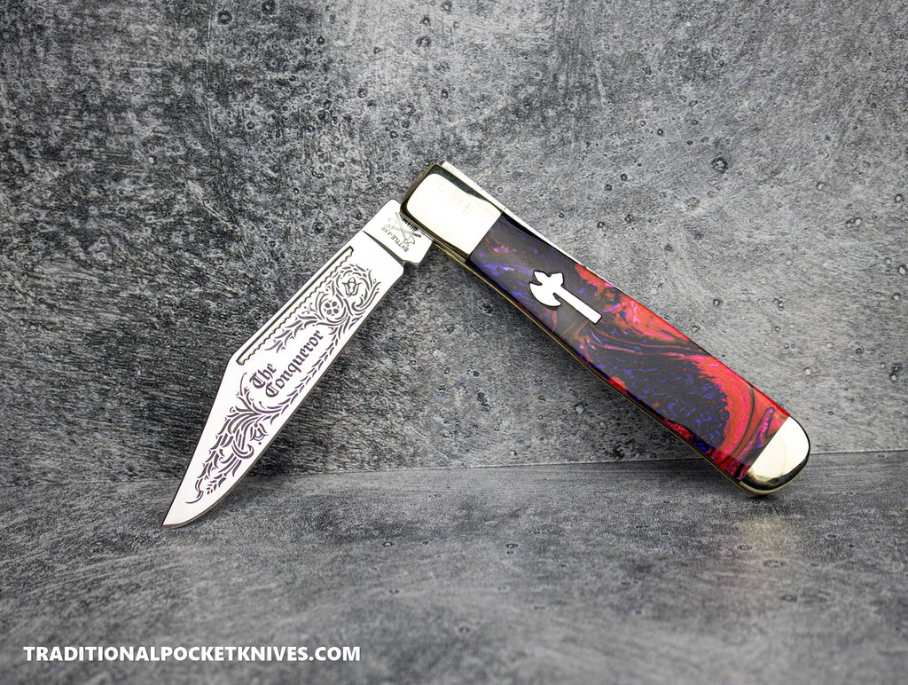 Cooper Cutlery Battle Axe Brand German Hunter Volcano Acrylic