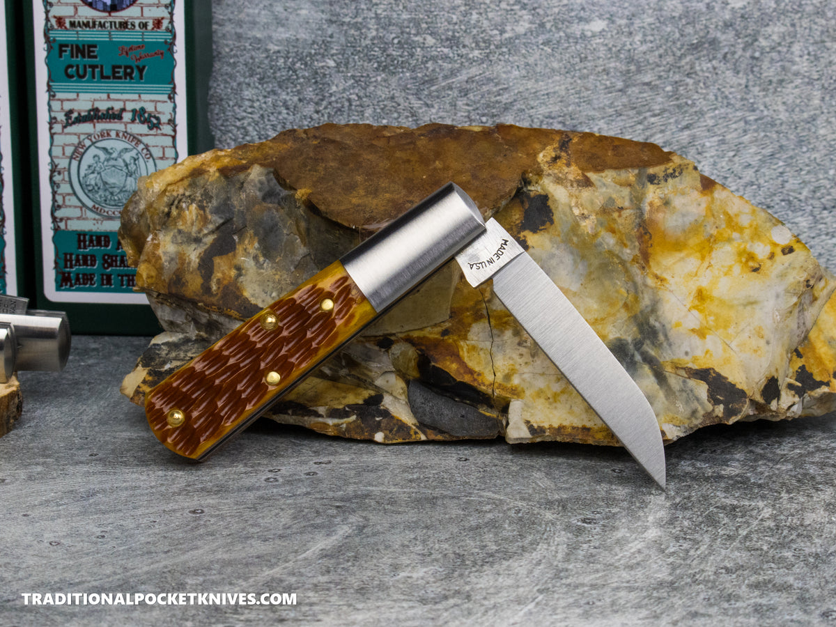 Cooper Cutlery New York Knife Co. Barlow Honey Jigged Bone (M 1506W HJB)
