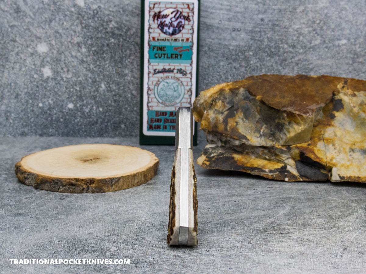 Cooper Cutlery New York Knife Co. Barlow Stag #1 (M 1506W S)