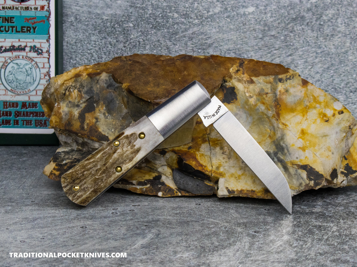 Cooper Cutlery New York Knife Co. Barlow Stag #2 (M 1506W S)