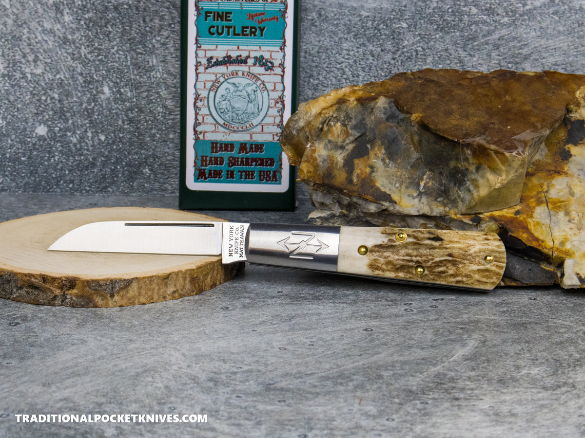Cooper Cutlery New York Knife Co. Barlow Stag #2 (M 1506W S)
