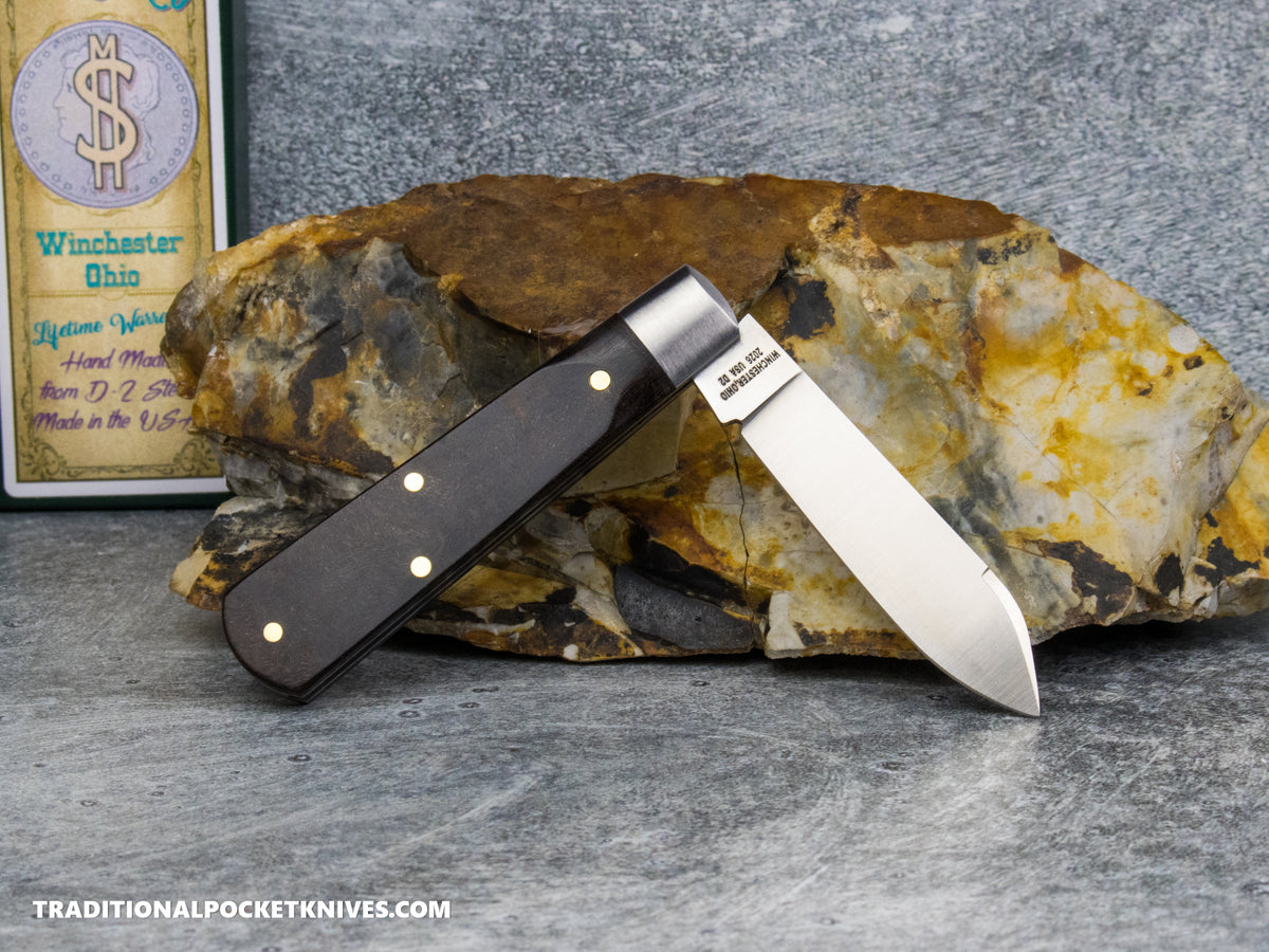 Cooper Cutlery Dollar Knife Co. Burlwood Elm Red Shield Jack (BURL ELM RS)