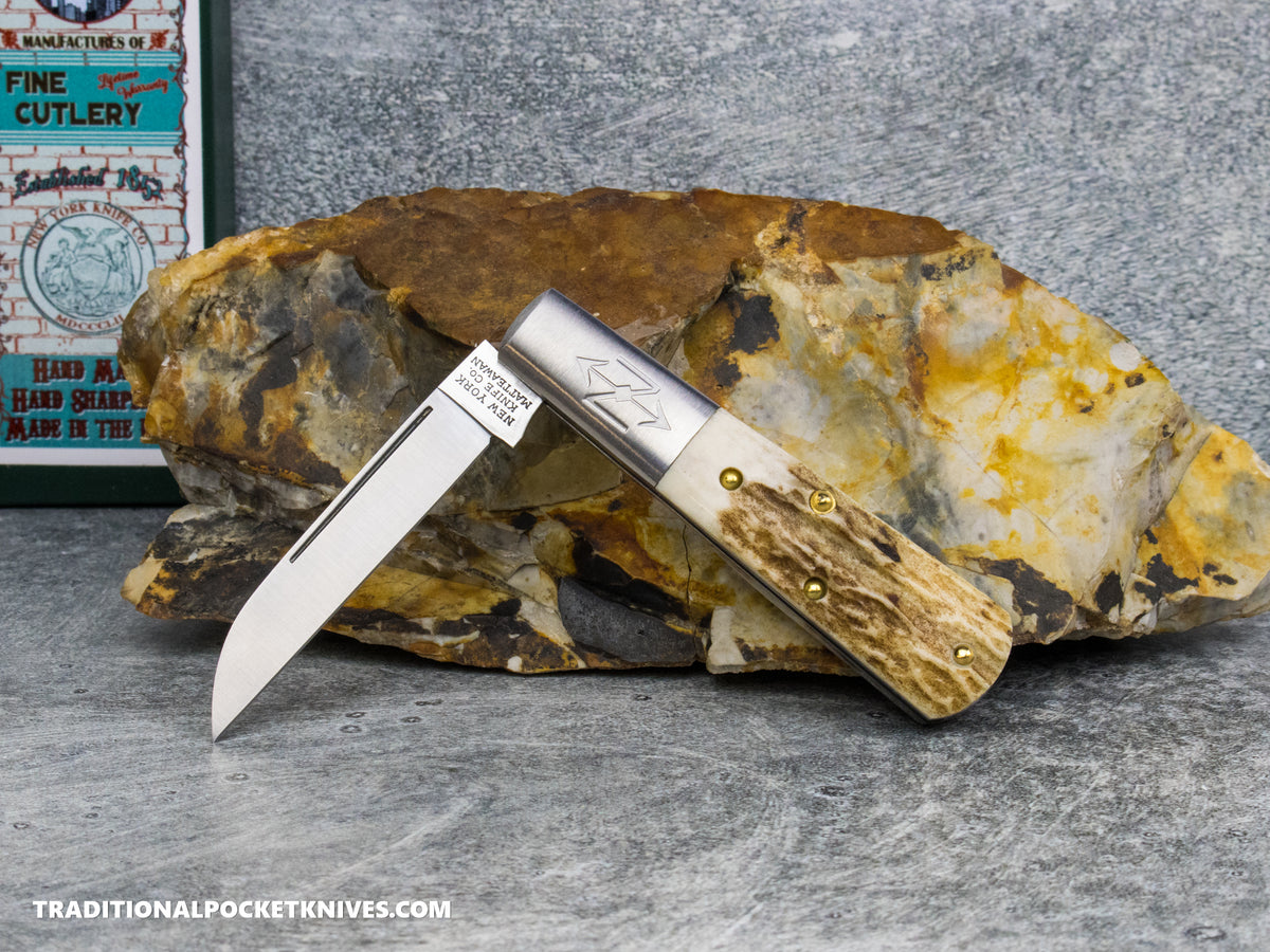 Cooper Cutlery New York Knife Co. Barlow Stag #2 (M 1506W S)