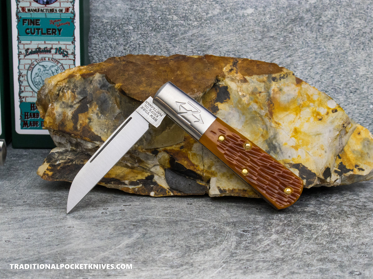 Cooper Cutlery New York Knife Co. Barlow Honey Jigged Bone (M 1506W HJB)