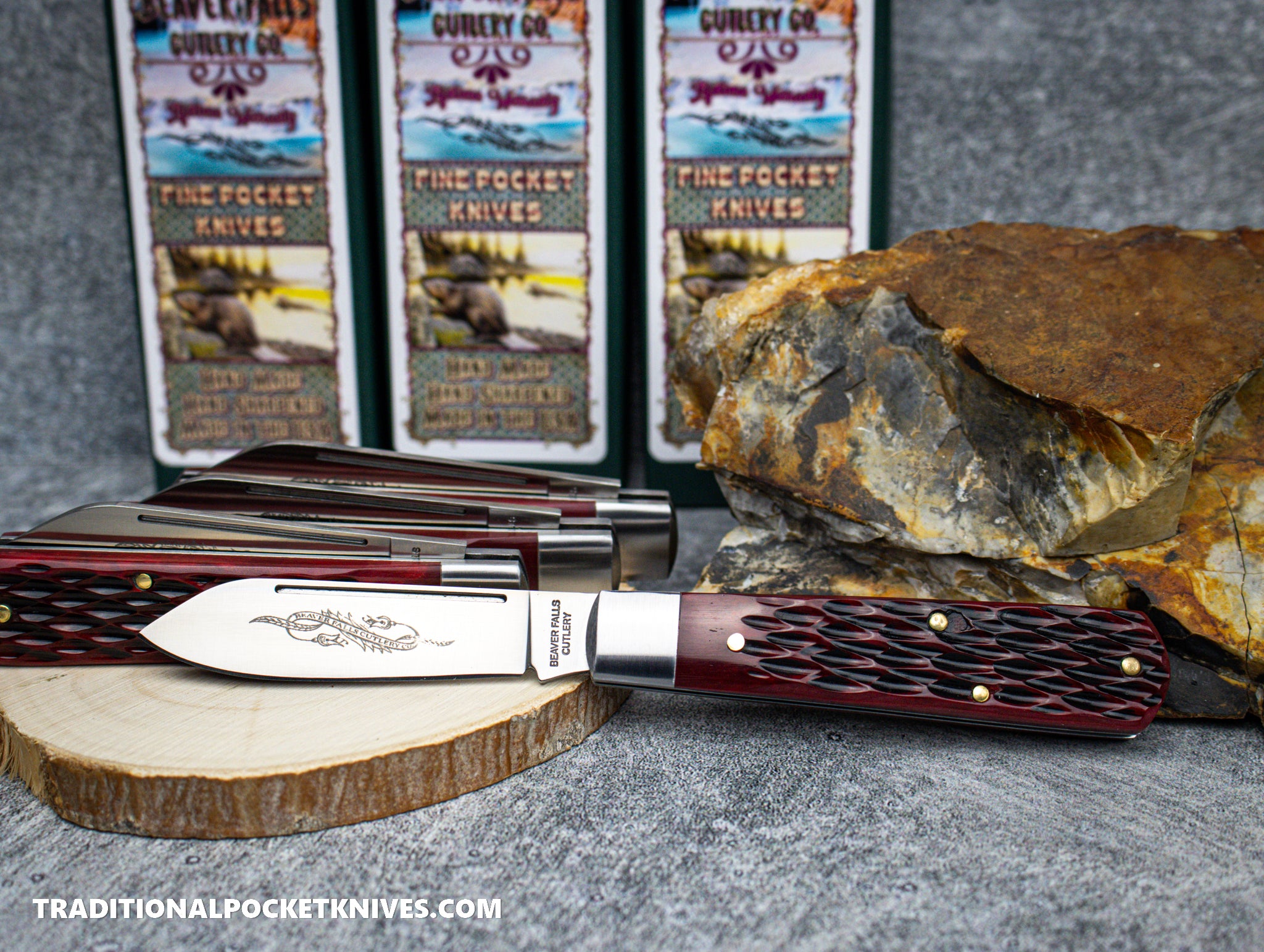 Cooper Cutlery Beaver Falls Cutlery Co. Red Jigged Bone Jack (RJB) - C ...