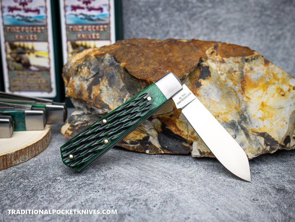 Cooper Cutlery Beaver Falls Cutlery Co. Green Jigged Bone Jack (GJB)