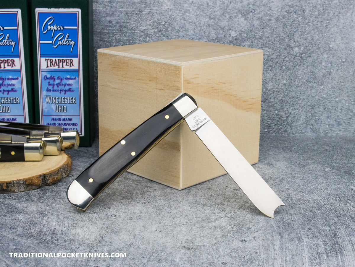 Cooper Cutlery One Arm Razor Blade Trapper Buffalo Horn (6119 BH)