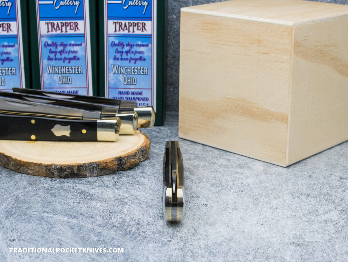 Cooper Cutlery One Arm Razor Blade Trapper Buffalo Horn (6119 BH)