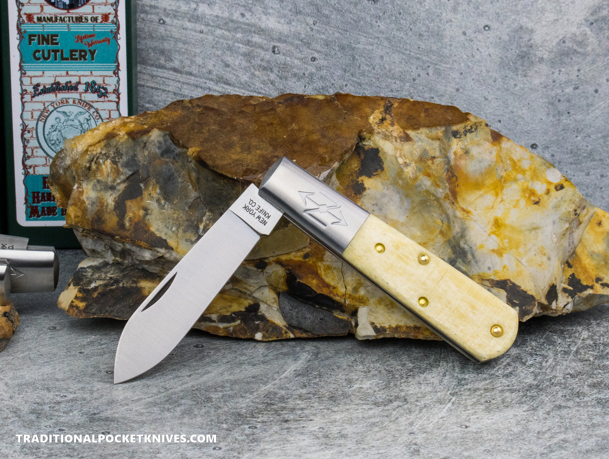 Cooper Cutlery New York Knife Co. Barlow Natural Sawcut Bone (1506 N SC)